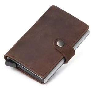 Porte Cartes Cuir Homme Marron