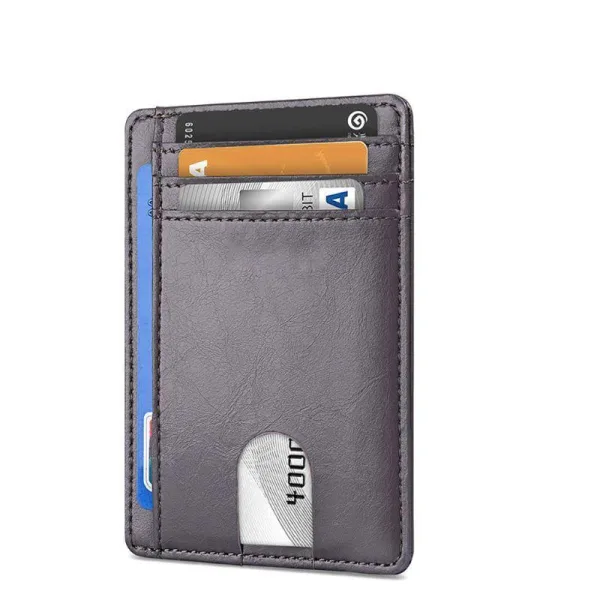 Porte-cartes en simili cuir fin RFID - Le secur™