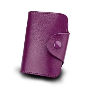 Porte cartes En Cuir Véritable Couleur Unie L’absolu™