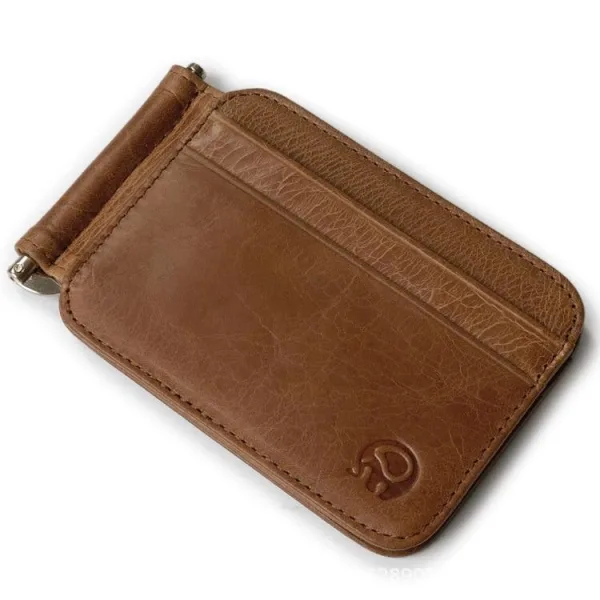 Porte-cartes fin vintage en cuir - L’absolu™