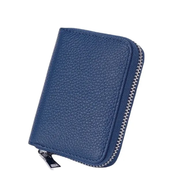 Porte-cartes à glissière en cuir - L’absolu™