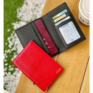 Porte Passeport Personnalisé En Cuir
