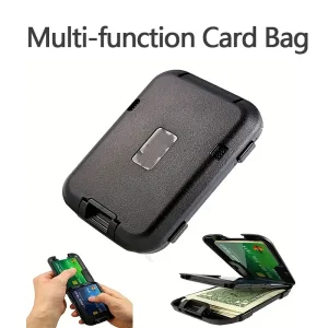 Porte-cartes multifonction en alliage d'aluminium.