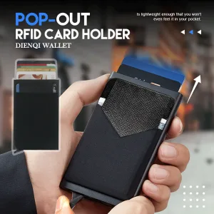 Porte-cartes de crédit intelligent Rfid en métal pour hommes