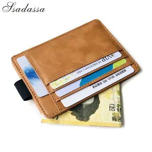 Porte-cartes en cuir pour homme