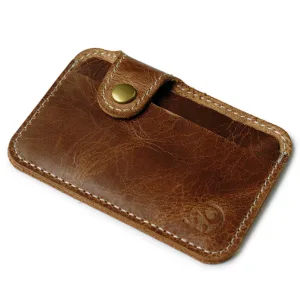 Porte Cartes en Cuir Rétro